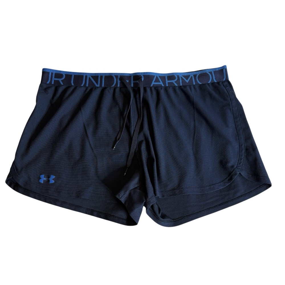 Under Armour Ua Heat Gear Navy Blue 3" Athletic Running Short Size Xl